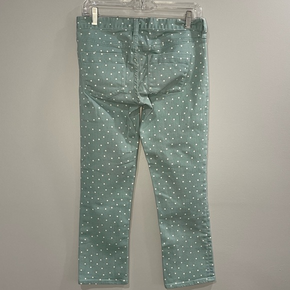 J. Crew Matchstick Mint Polka Dot Pant Sz 26 - Picture 6 of 7